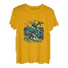 Angeln Delfin Angler Fischerfrau T-Shirt
