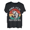 Lustiges Barsch-Angel-Outfit für Damen, Love Me Fish Fear Me T-Shirt