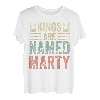 Lustiges personalisiertes Namensshirt Kings Are Named Marty T-Shirt