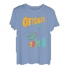Ofishally Die beste Mama Fisherwoman Süße Mama beim Angeln T-Shirt