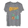 Ofishally Die beste Mama Fisherwoman Süße Mama beim Angeln T-Shirt