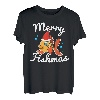 Merry Fishmas Weihnachts-T-Shirt, Weihnachtsmann-Fisch T-Shirt