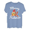 Merry Fishmas Weihnachts-T-Shirt, Weihnachtsmann-Fisch T-Shirt