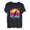 Half Moon Bay Retro 80er Jahre Stil Souvenir Strand T-Shirt