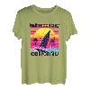 Half Moon Bay Retro 80er Jahre Stil Souvenir Strand T-Shirt
