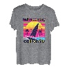 Half Moon Bay Retro 80er Jahre Stil Souvenir Strand T-Shirt