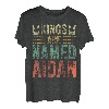 Lustiger personalisierter Name Shirt Kings Are Named Aidan T-Shirt