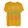 Lustiger personalisierter Name Shirt Kings Are Named Aidan T-Shirt