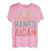 Lustiger personalisierter Name Shirt Kings Are Named Aidan T-Shirt