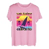 Santa Barbara Retro 80er Jahre Stil Souvenir Strand T-Shirt