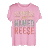 Lustiger personalisierter Name Shirt Kings Are Named Reese T-Shirt
