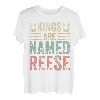 Lustiger personalisierter Name Shirt Kings Are Named Reese T-Shirt