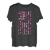 T-Shirt, Vintage-Flagge, Rosa T-Shirt