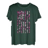T-Shirt, Vintage-Flagge, Rosa T-Shirt