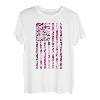 T-Shirt, Vintage-Flagge, Rosa T-Shirt