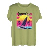 Jamaika Retro 80er Jahre Stil Souvenir Strand T-Shirt