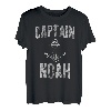 Herren Lustiges personalisiertes Bootsshirt mit Vorname Captain Noah T-Shirt