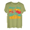 Vintage Sonnenuntergang Strand Surfen Maya Bay Thailand Sommer T-Shirt