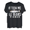 Lustiger Atlantik-Lachsangeln, 40. Geburtstag, 40 Jahre zum Angeln T-Shirt