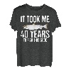 Lustiger Atlantik-Lachsangeln, 40. Geburtstag, 40 Jahre zum Angeln T-Shirt