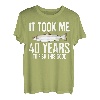 Lustiger Atlantik-Lachsangeln, 40. Geburtstag, 40 Jahre zum Angeln T-Shirt