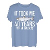 Lustiger Atlantik-Lachsangeln, 40. Geburtstag, 40 Jahre zum Angeln T-Shirt