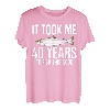Lustiger Atlantik-Lachsangeln, 40. Geburtstag, 40 Jahre zum Angeln T-Shirt
