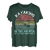 Kajak Is The Answer Kanu Bootfahren Paddling Kajak Geschenke T-Shirt