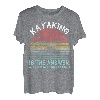Kajak Is The Answer Kanu Bootfahren Paddling Kajak Geschenke T-Shirt