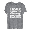 Leicht abgelenkt durch Kajak-Kajak für einen Kajak T-Shirt