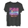 Hermosa Beach Retro 80er Jahre Vaporwave Strand Urlaub T-Shirt