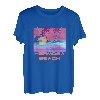 Hermosa Beach Retro 80er Jahre Vaporwave Strand Urlaub T-Shirt