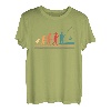 Fischerei Menschliche Evolution Menschliche Evolution Cool Bass Fliegen Fisch T-Shirt