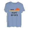 Retro Cool Fort Myers Original Florida Sunset Neuheit Kunst T-Shirt