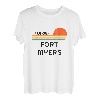 Retro Cool Fort Myers Original Florida Sunset Neuheit Kunst T-Shirt
