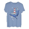Leuchtturm Wal Traveler Nautisches Turmlicht T-Shirt