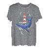 Leuchtturm Wal Traveler Nautisches Turmlicht T-Shirt