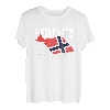 Heilbutt Flüsterer Angeln Hochseeangeln Norwegen Flagge T-Shirt
