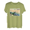 Katsushika Hokusai T-Shirt, 36 Ansichten des Reichtums, Meisterwerkskunst, Malerei, Herren, Damen, lustig, Kleidung, Kunst, Geschenk, lustig, Angler T-Shirt