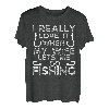 Ich liebe es wirklich, wenn meine Frau Lustiger Angelhumor für Erwachsene T-Shirt