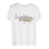 Forellen-Fliegenfischen Natur Outdoor Angler Fliegenfischen Liebhaber T-Shirt