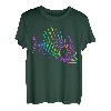 Fisch-Skelett, Batikfärbung, Halloween, Fisch-Marmeladen-Tees, Angler T-Shirt