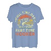 Herren Fishing Dad Full Time Dad Part Time Hooker Barsch Fisch lustig T-Shirt