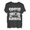 Kaffee und Kajaks Kajak Kajak T-Shirt