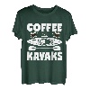 Kaffee und Kajaks Kajak Kajak T-Shirt