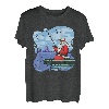 Weihnachtsmann Angeln am See Holzboot Outdoor Time T-Shirt