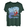 Weihnachtsmann Angeln am See Holzboot Outdoor Time T-Shirt