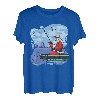 Weihnachtsmann Angeln am See Holzboot Outdoor Time T-Shirt