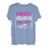 Papas Angelprinzessin Tochter Fishermen Reel Cool Dad T-Shirt