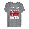 Muss dringend nach Norwegen Flagge Skandinavien Urlaub T-Shirt